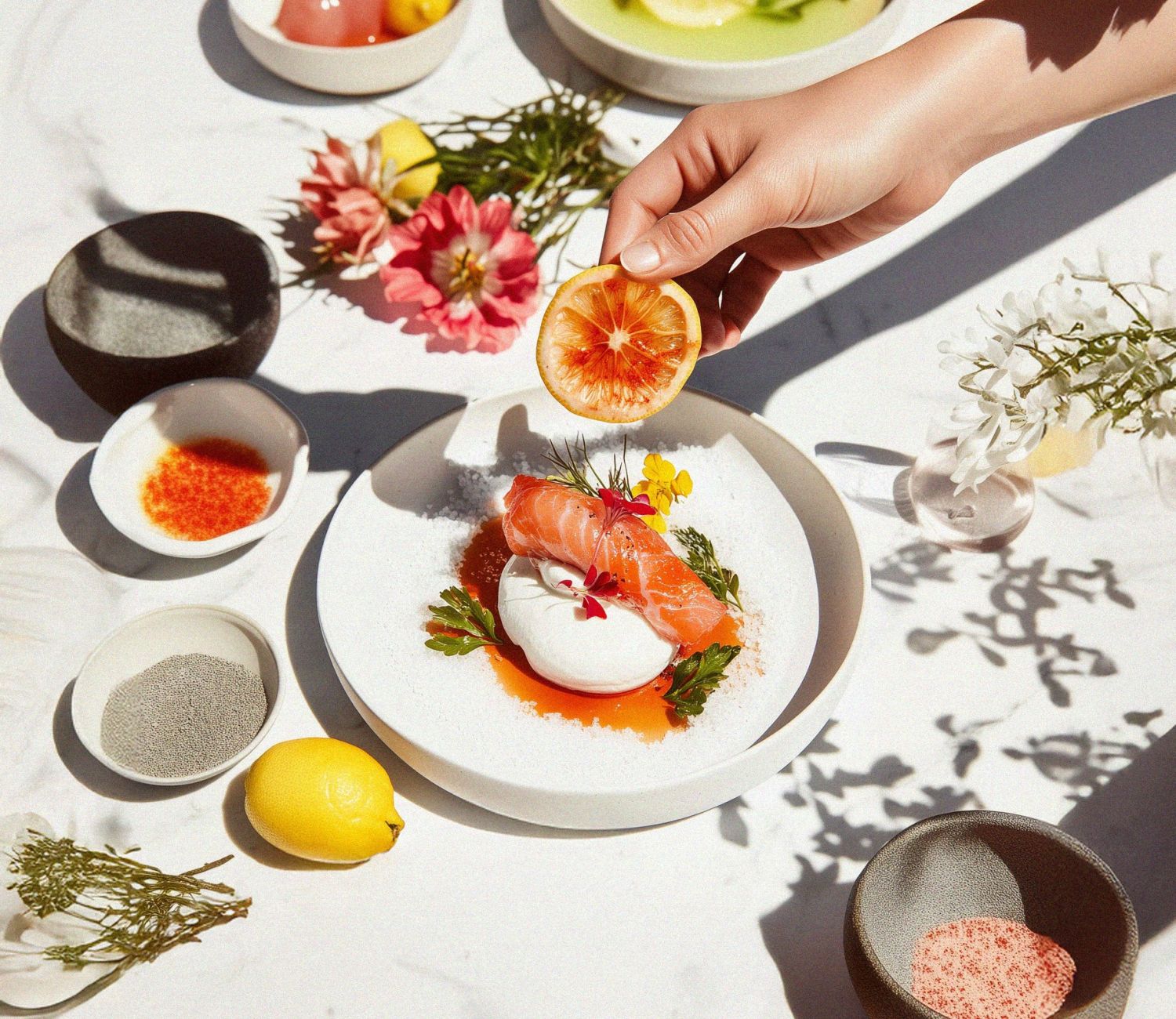 Lohi-benedict appelsiinihollandaisella